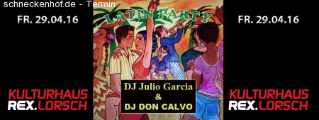 Latin Party mit DJ Julio & Don Calvo Werbeplakat