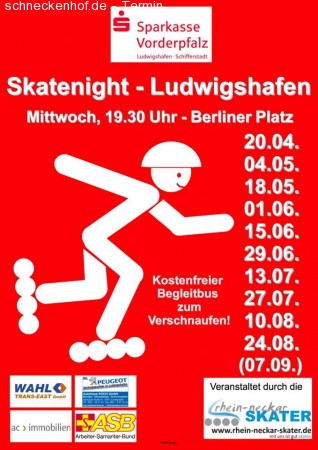 2. Skatenight Lu Werbeplakat