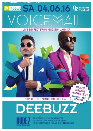 Voicemail (Jamaica) & Deebuzz Werbeplakat