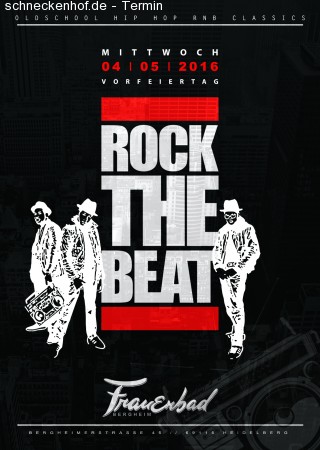 Rock The Beat - Oldschool Hip Hop Werbeplakat
