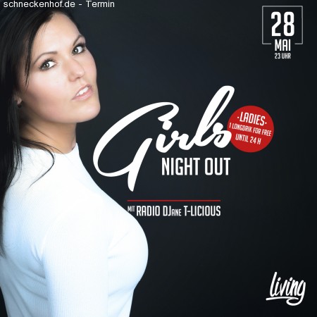 Girls Night Out mit Radio DJaneT-Licious Werbeplakat