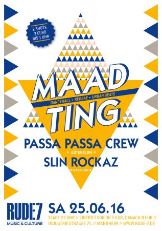 Maad Ting - Dancehall, Reggae & Urban Werbeplakat