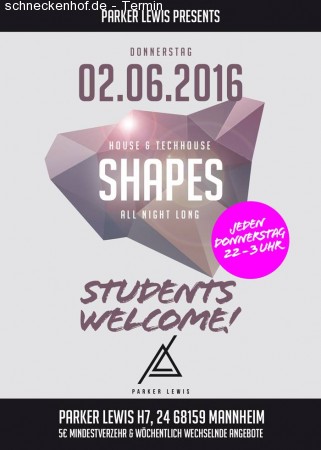 Shapes -> Students Welcome Werbeplakat