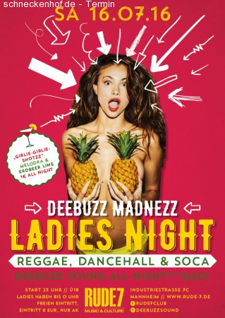 Dancehall & Tropical - Ladies Free Werbeplakat