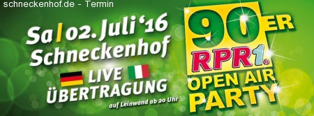 RPR1. 90er Open Air Party Werbeplakat