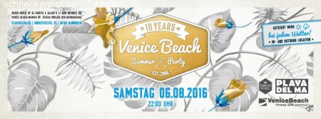 VeniceBeach Summer Party Werbeplakat