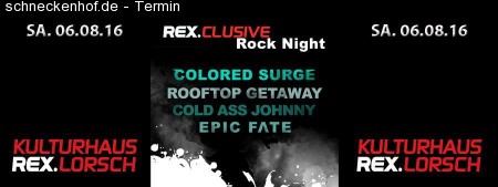 Rex.clusive Rock Night Werbeplakat