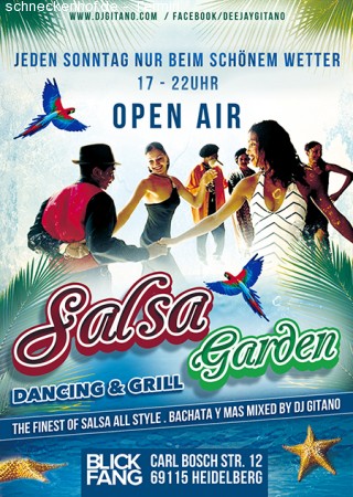 Salsa Garden . Open Air Werbeplakat