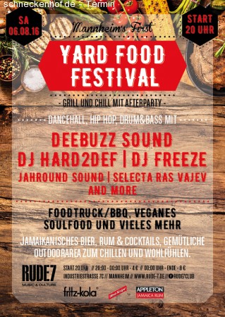 Yard Food Festival No1 Werbeplakat