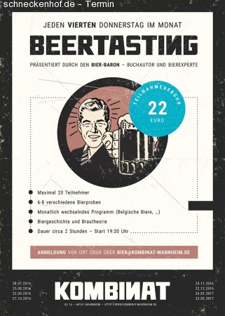Beertasting - Belgian Special Werbeplakat