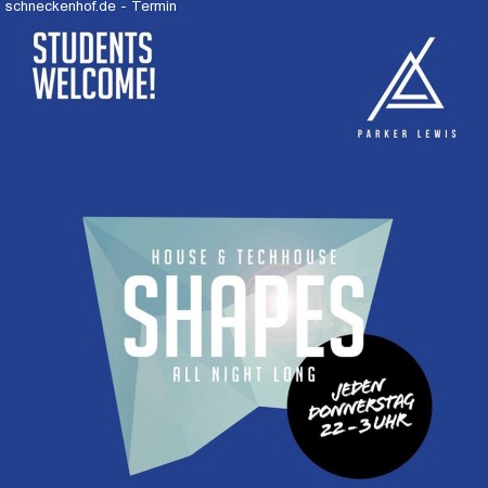 Shapes - Students Welcome Werbeplakat