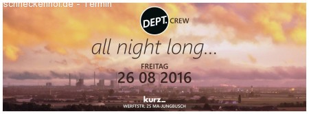 DEPT. Crew allnightlong Werbeplakat