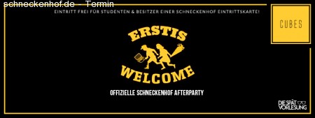 Erstis Welcome | Schneckenhof Afterparty Werbeplakat