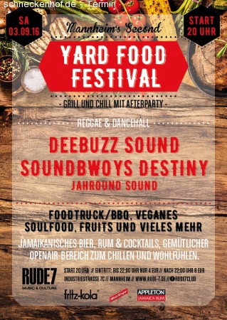 Yard Food Festival No2 Werbeplakat