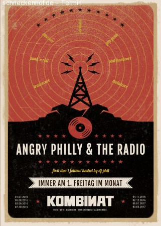 Angry Philly & The Radio - Metalcore Werbeplakat