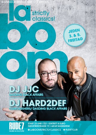 DJ JJC & Hard2Def - La Boom - Oldschool Werbeplakat