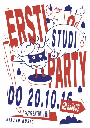 Ersti-Studi-Party Werbeplakat