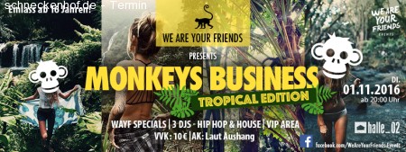 Monkeys Business - Tropical Edition Werbeplakat
