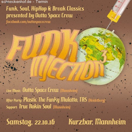 Outta Space Crew presents Funk Injection Werbeplakat