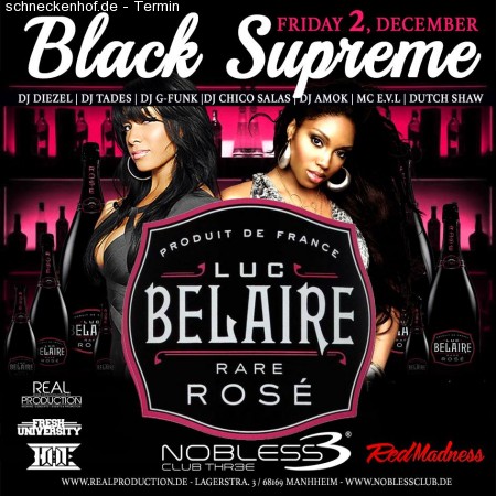 Black Supreme -Premium Black Music Werbeplakat