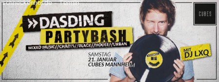Das Ding Partybash I Cubes Mannheim Werbeplakat
