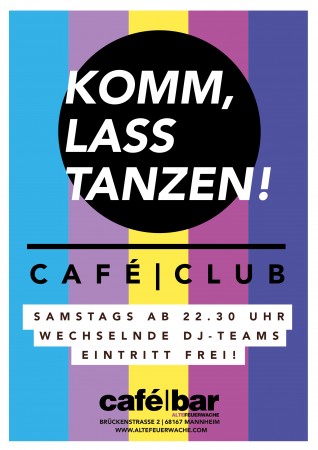 café|club Werbeplakat