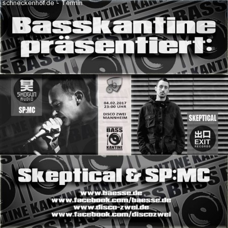 Basskantine meets Skeptical & SP:MC Werbeplakat