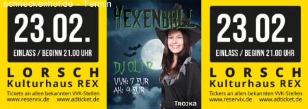 Hexenball mit DJ Oli P. Werbeplakat