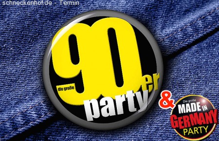 90er & Made in Germany Party Werbeplakat