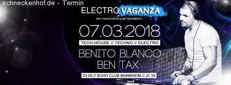 Electrovaganza • Benito Blanco Werbeplakat