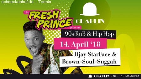 Chaplin´s Fresh Prince Party Werbeplakat