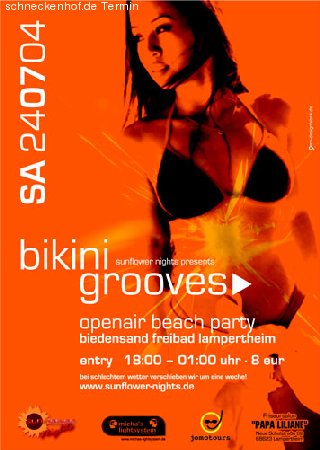 Bikini Grooves Werbeplakat