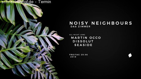 Noisy Neighbours im Zimmer Werbeplakat