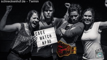 Improtheater - Cagematch Werbeplakat