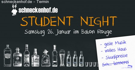 schneckenhof.de Student Night Werbeplakat
