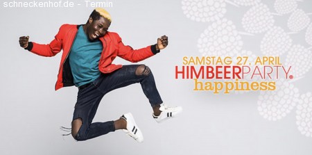 Himbeerparty happiness Werbeplakat