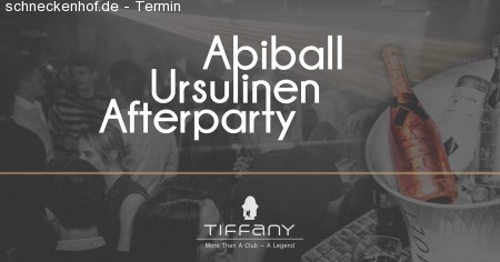 Abiball Ursulinen Gymnasium Afterparty Werbeplakat