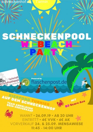 Schneckenpool - WiBeach! Werbeplakat