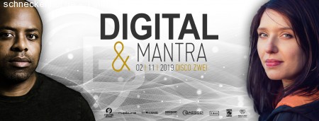 Basskantine präs. Digital & Mantra Werbeplakat