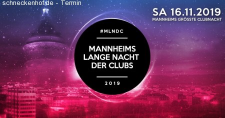 Mannheims lange Nacht der Clubs Werbeplakat
