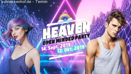 Heaven - open minded party Werbeplakat