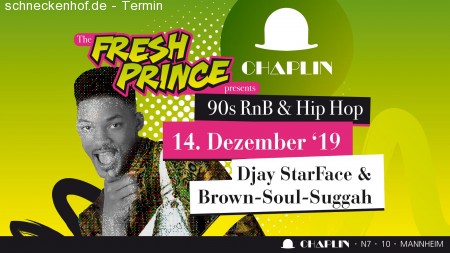 The Fresh Prince 90's RnB & Hip Hop Werbeplakat