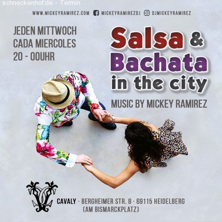 Salsa & Bachata in the City - Mittwochs Werbeplakat