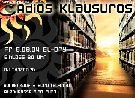 ADIOS Klausuros 2 Werbeplakat