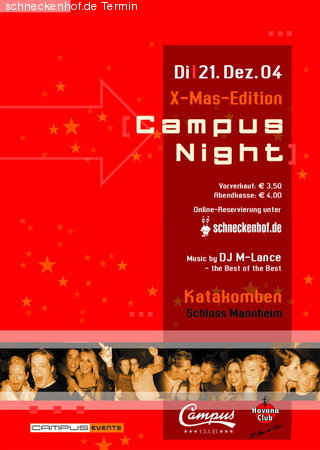 Campus Night Werbeplakat