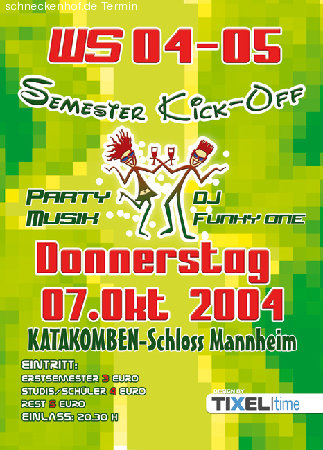 Semester Kick-Off Werbeplakat