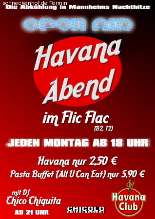 Havana Abend Werbeplakat
