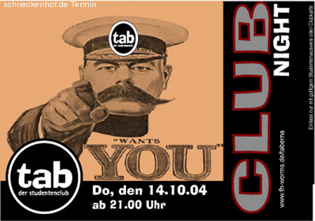 Clubnight Werbeplakat