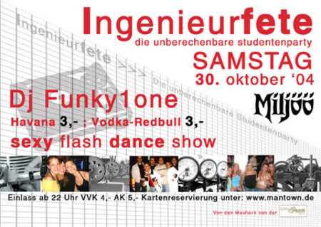 Ingenieurfete Werbeplakat