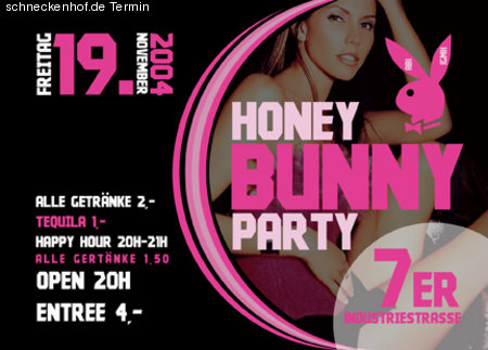 Honey Bunny ABI Party Werbeplakat